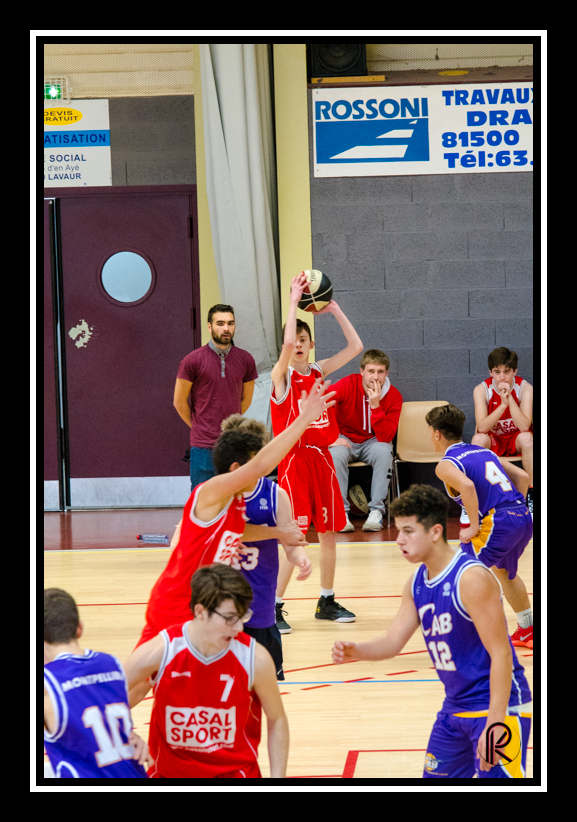 U15 Basket CTC Lavaur Verfeil-Montpellier croix d'argent  OCCITANIE Image 2