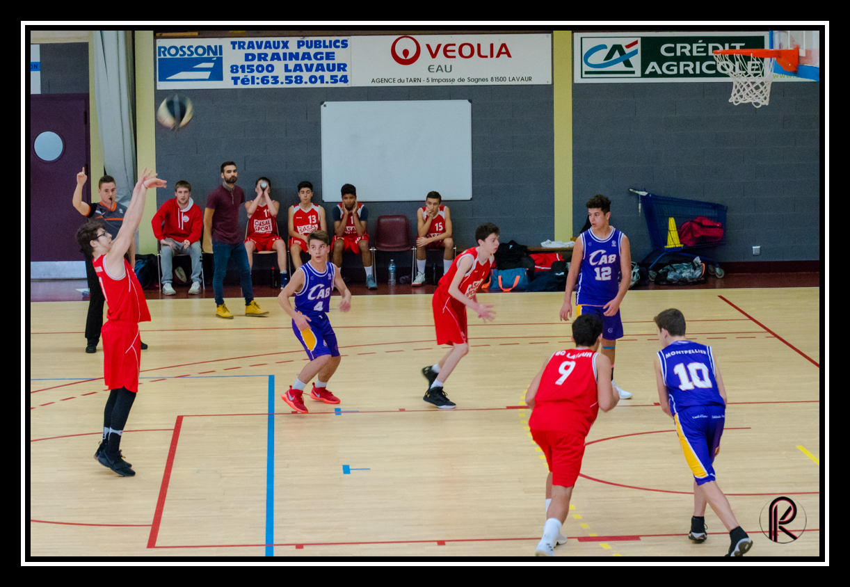 U15 Basket CTC Lavaur Verfeil-Montpellier croix d'argent  OCCITANIE Image 3