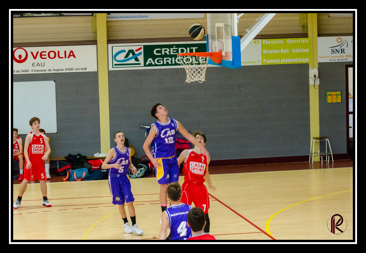 U15 Basket CTC Lavaur Verfeil-Montpellier croix d'argent  OCCITANIE Image 5